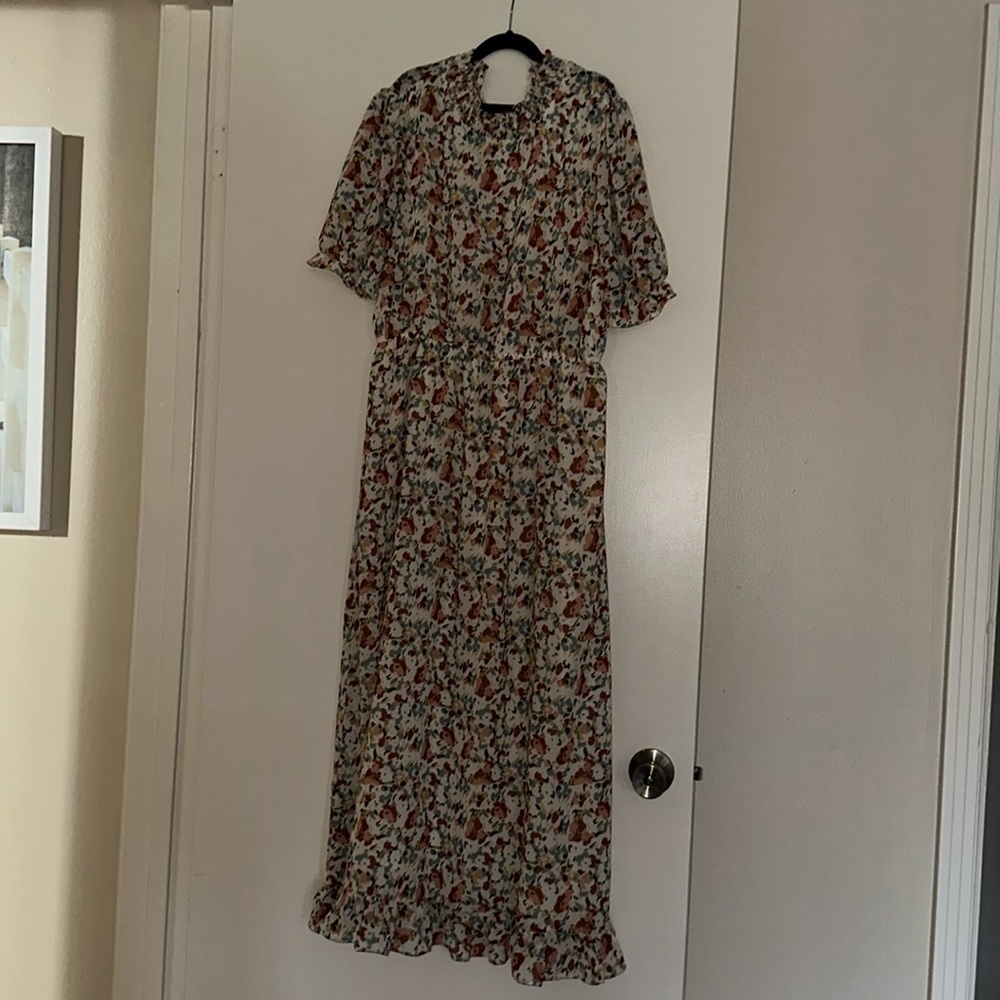Hayden floral ruffle maxi dress